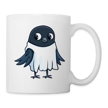 Corbeau Corbeau Halloween Drôle Fantôme - Mug blanc - blanc - Droite