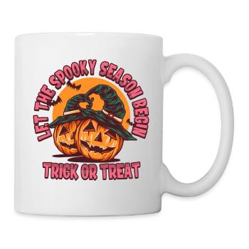 Citrouille d’Halloween d’ambiance effrayante - Mug blanc - blanc - Droite