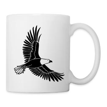 Adler - Tasse - Weiß - Rechts