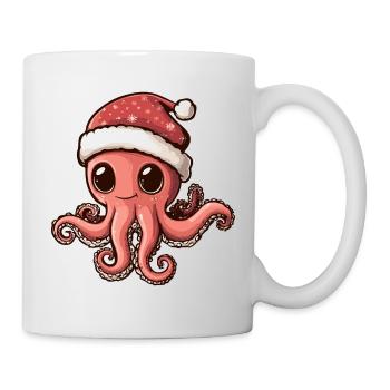Octopus Christmas Comic - Mug - white - Right