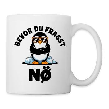 Funny Design with Cute Penguin - Tasse - Weiß - Rechts