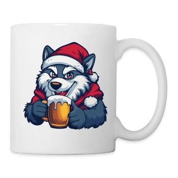 Wolf Beer Xmas Christmas - Mug - white - Right