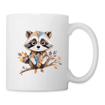 Raccoon Playful Adorable Fun Animal Colorful Cute - Mug - white - Right