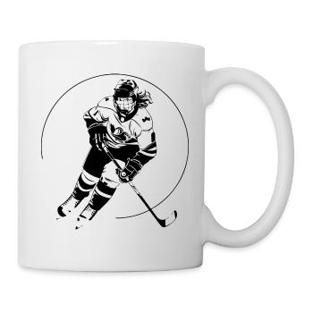Hockey Spielerin Team - Tasse - Weiß - Rechts