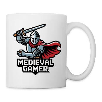 Mittelalterlicher Gamer - Tasse - Weiß - Rechts