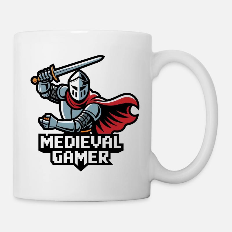 Joueur médiéval - Mug blanc - blanc