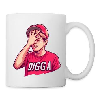Digga Facepalm - Tasse - Weiß - Rechts