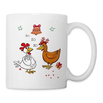 Christmas on the chicken farm - Mug - white - Right