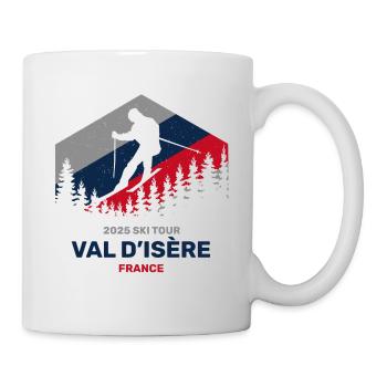 Val d'Isère, Frankreich 2025 Skitour Bekleidung - Tasse - Weiß - Rechts