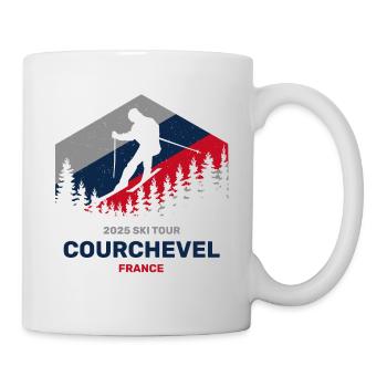 Courchevel, France 2025 Ski Tour Clothing - Mug - white - Right