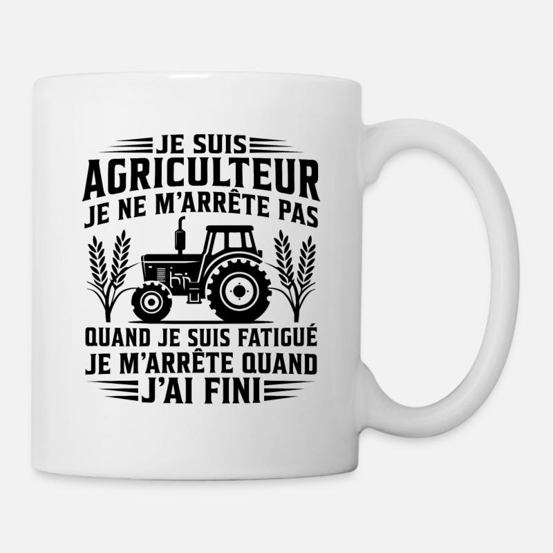Je suis agriculteur - Mug blanc - blanc