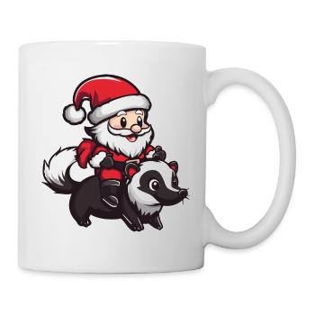Skunk Santa Claus - Mug - white - Right