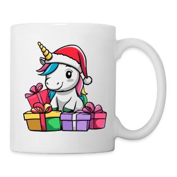 Cadeaux de Noël Licorne - Mug blanc - blanc - Droite
