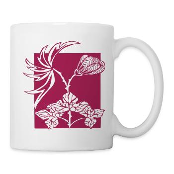 Ornement Fleurs - Mug blanc - blanc - Droite