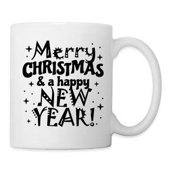 Joyeux Noël, Bonne Année - Mug blanc - blanc - Droite