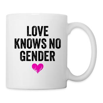 L’AMOUR NE CONNAÎT PAS DE GENRE - Mug blanc - blanc - Droite