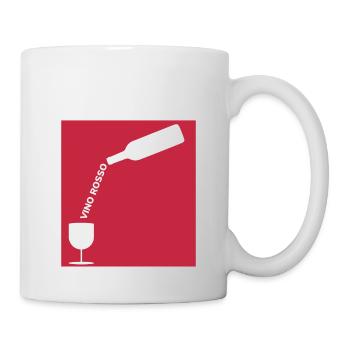 Italian red wine, lover - Mug - white - Right