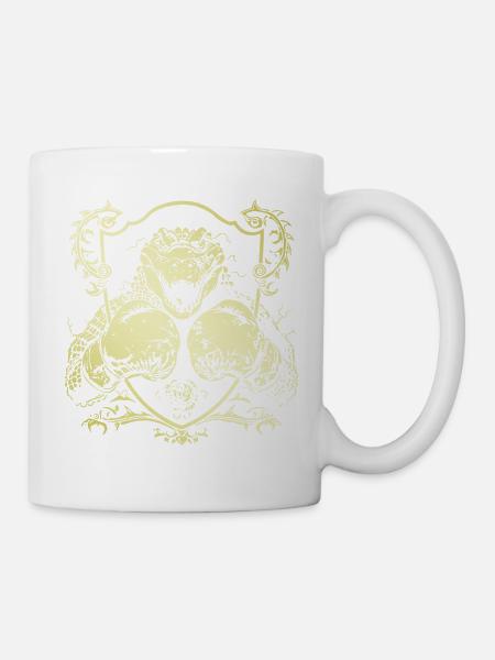 Alligator Boxer - Tasse - Weiß