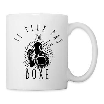 Ich kann nicht, ich habe geboxt. - Tasse - Weiß - Rechts
