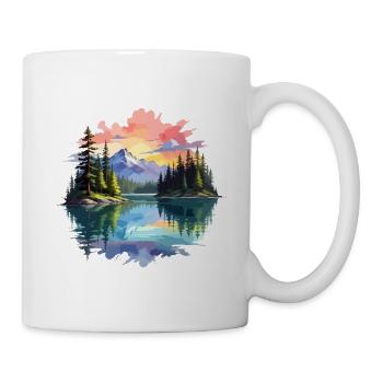 Serene Landscape Calm Tranquil Nature Outdoors - Mug - white - Right
