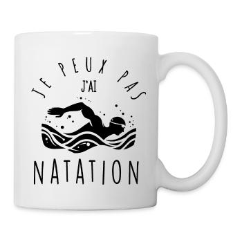 I can't, I swim. - Mug - white - Right