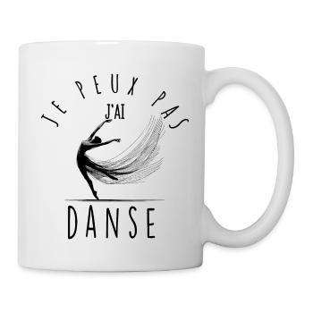 Je peux pas, j'ai danse. - Mug blanc - blanc - Droite