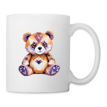 Teddybär Verspielt Entzückend Spaß Tier Bunt - Tasse - Weiß - Rechts