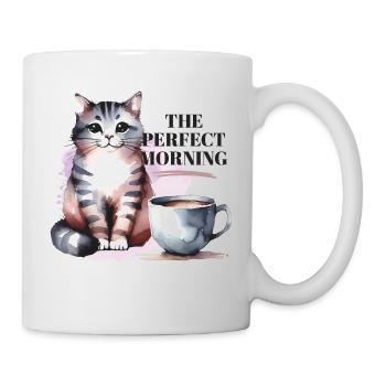 Chats et Dicton du Café Dicton de Chat - Mug blanc - blanc - Droite