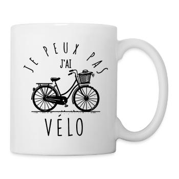 I can't, I have a bike. - Mug - white - Right