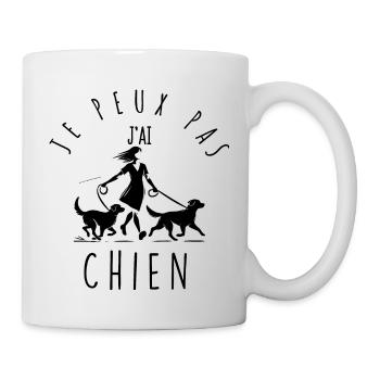 I can't, I have dogs. - Mug - white - Right