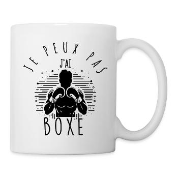 Ich kann nicht, ich habe geboxt. - Tasse - Weiß - Rechts