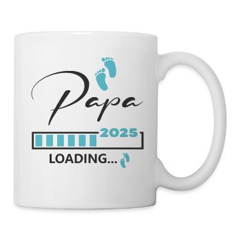 Papa 2025 loading - Tasse - Weiß - Rechts