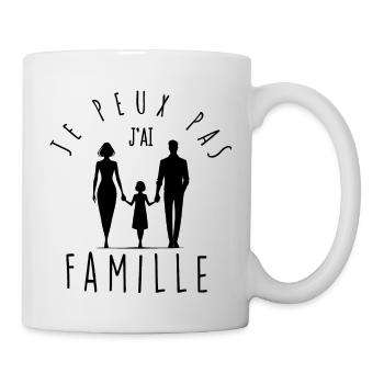 Ich kann nicht, ich habe Familie. - Tasse - Weiß - Rechts
