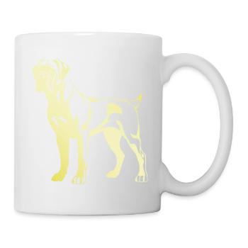 Bullmastiff Dog Silhouette - Mug - white - Right