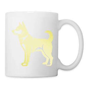 Husky Dog Silhouette - Mug - white - Right