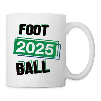 Football Spieler Team Turnier Mannschaft in 2025 - Tasse - Weiß - Rechts