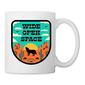 Desert in retro style - Mug - white - Right