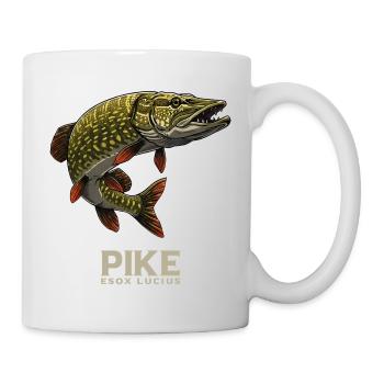 Hecht Raubfisch Angeln Fischen - Tasse - Weiß - Rechts