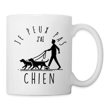 I can't, I have a dog - Mug - white - Right