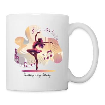 Dancing is My Therapy – Dancing Ballet Hip-Hop - Mug - white - Right