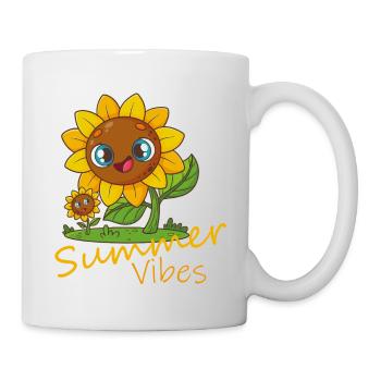 Ambiance estivale - Flower Love - Mug blanc - blanc - Droite