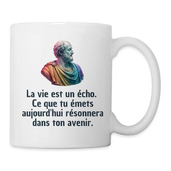 T-shirts Stoïcisme : L'inspiration à portée de soi - Mug blanc - blanc - Droite