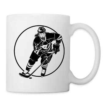 Hockey Spielerin Sport - Tasse - Weiß - Rechts