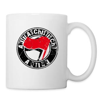 Antifaschistische Aktion - Tasse - Weiß - Rechts