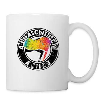 Anti-fascist action - Mug - white - Right