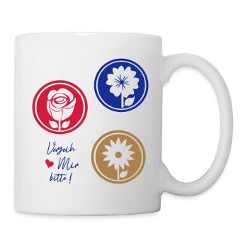 Pardonne-moi! Veuillez m’excuser - Mug blanc - blanc - Droite