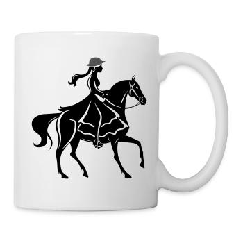Balade à cheval pour fille - Mug blanc - blanc - Droite