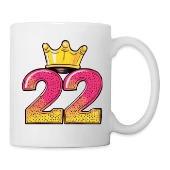 22 Number Crown - Mug - white - Right