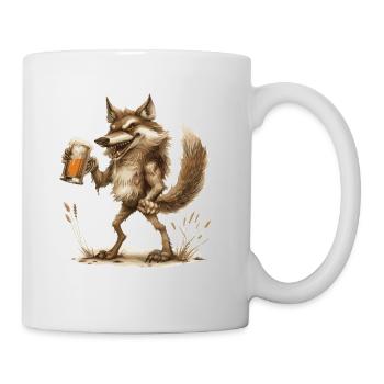 Wolf Beer Funny - Mug - white - Right