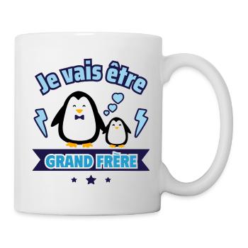 je vais être grand frère annonce grossesse - Mug blanc - blanc - Droite